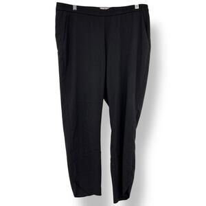 Marine Layer Black Ankle Tapered Leg Pants‎ Women's XL Black